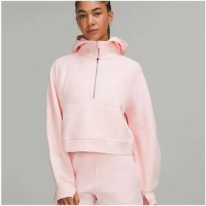 Lululemon Scuba Half Zip Hoodie in Strawberry Milkshake Size M/L